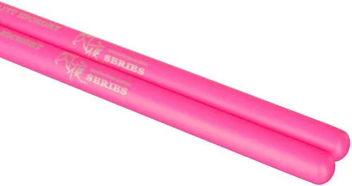 HUN 10101003033 Fluorescent Series 5A Pink Барабанные палочки, деревянный наконечник.