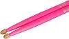 HUN 10101003033 Fluorescent Series 5A Pink Барабанные палочки, деревянный наконечник.-1